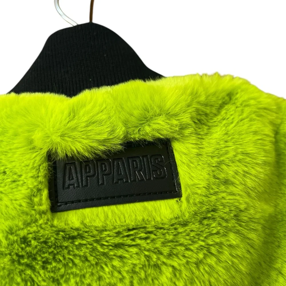 NEW Apparis Faux Fur Green Dog‎ Vest Large